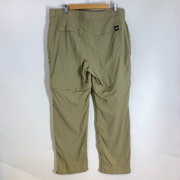 REI Co-op Women's Sahara Convertible Zip Shorts Snap Ankle Taper Pants Size‎ 16P - Picture 2 of 14